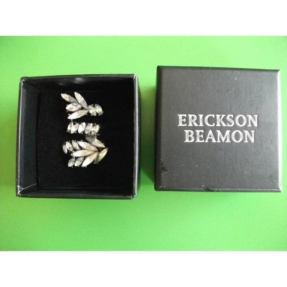 NIB NEW Erickson Beamon Ring Wrap Rhinestone Ring Size 7 - Picture 2 of 10